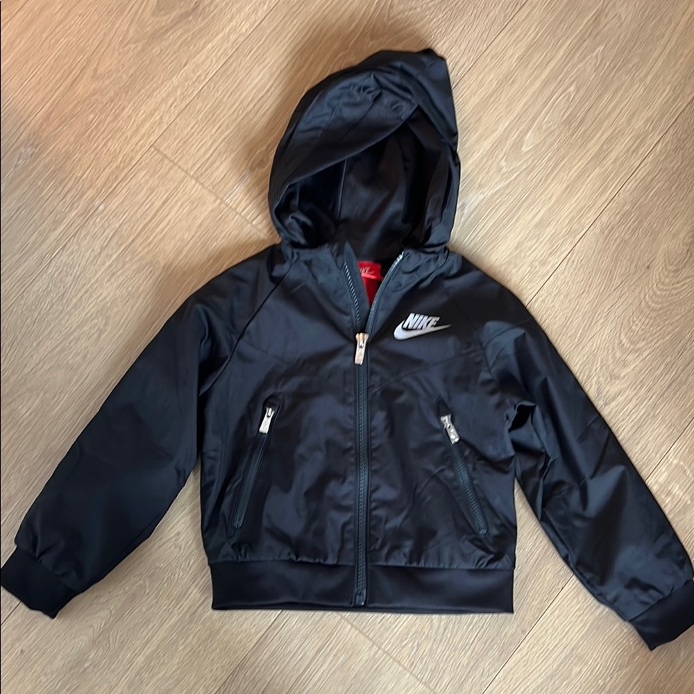 Nike Kids Black Windbreaker Jacket